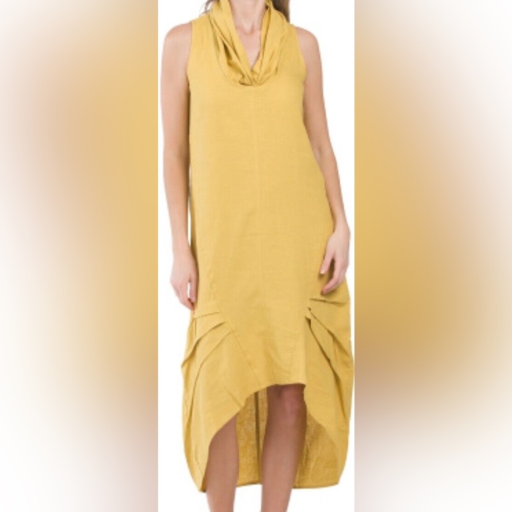 Mustard Yellow CYNTHIA ROWLEY
Cowl Neck Long Dress